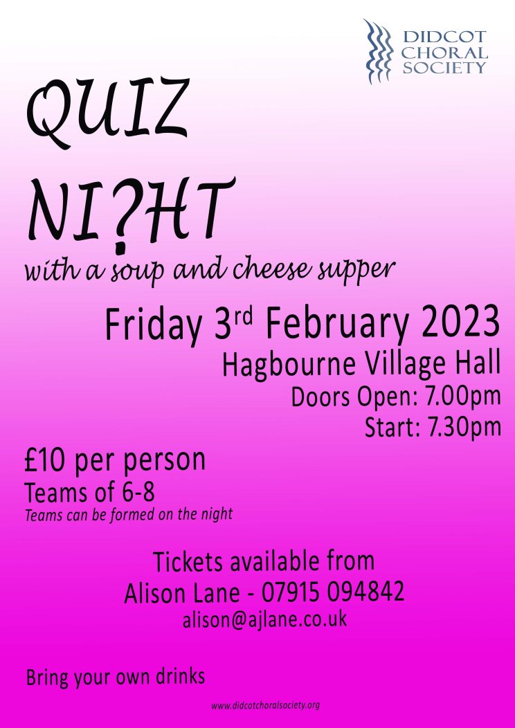 Quiz Night Poster 2023